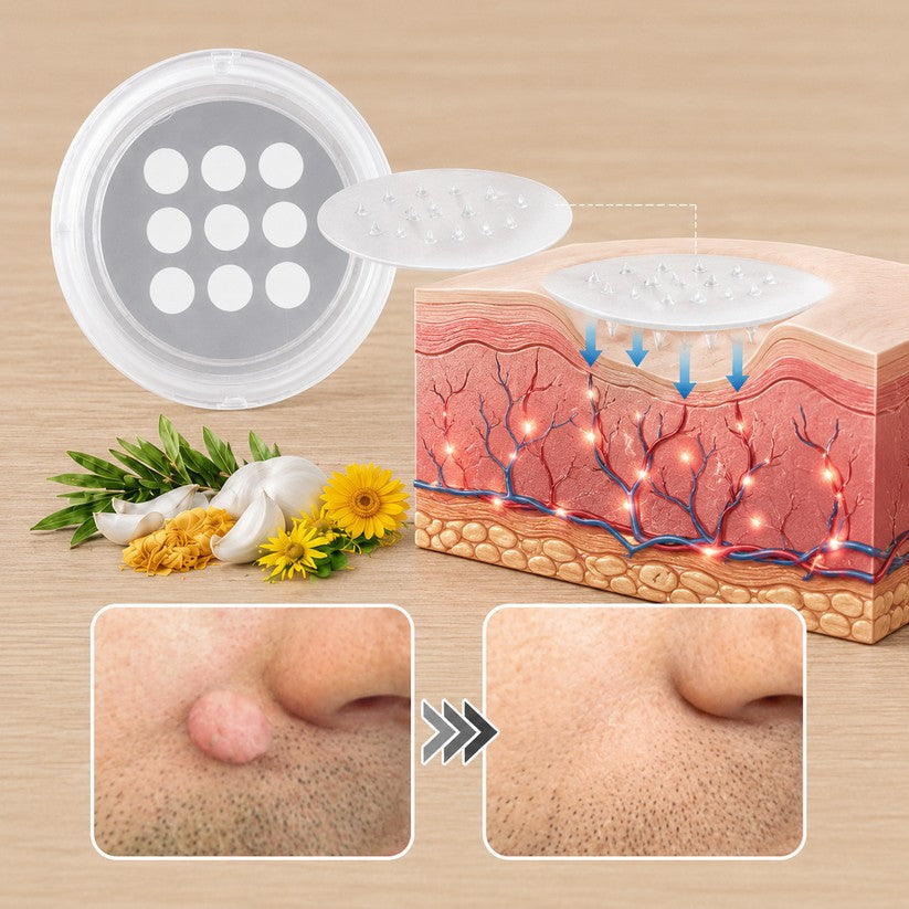 PURESHADE® Maximum Strength Wart Remover Patches 💧 Szemölcsök, talpi szemölcsök és bőrkinövések célzott ápolására | Egyszerű otthoni használat