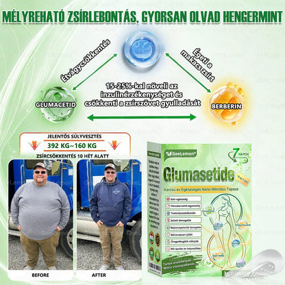 GeeLemon® 10 az 1-ben Nano Mikrotűs Fogyókúrás Tapasz 🌿 Berberin + Moringa + NAD+ formula a természetes anyagcsere-támogatásért és testsúlykontrollért | Napi 1 egyszerű használat