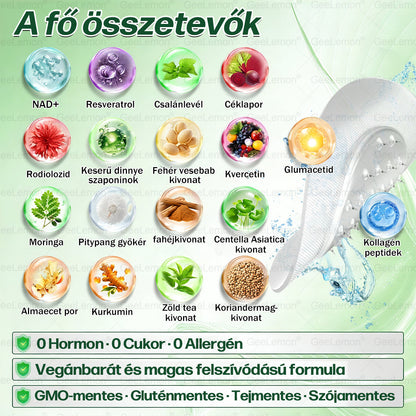 GeeLemon® 10 az 1-ben Nano Mikrotűs Fogyókúrás Tapasz 🌿 Berberin + Moringa + NAD+ formula a természetes anyagcsere-támogatásért és testsúlykontrollért | Napi 1 egyszerű használat